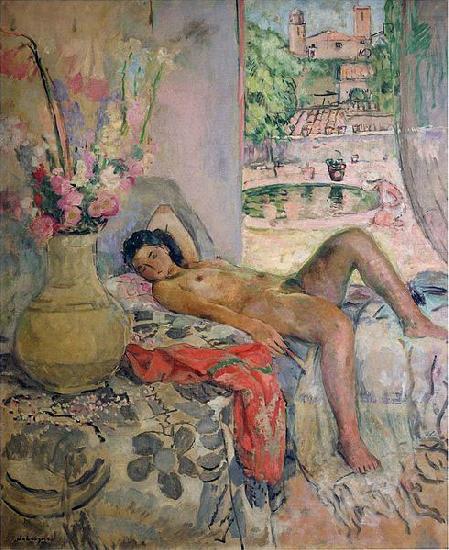 Henri Lebasque Prints Nude portrait by Henri Lebasque, oil on canvas. Courtesy of The Athenaeum china oil painting image